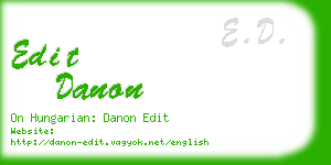 edit danon business card
